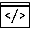 Front-end development service icon